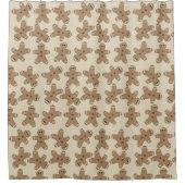 Pain d'épices Hommes rideau de douche de Noël (Devant)