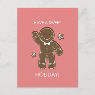 Pain d'épices Hommes Sweet Holiday Carte postale