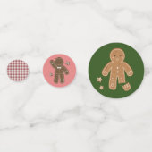 Pain d'épices Hommes table de vacances Confetti (Derrière)