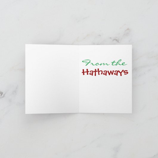 Pain d'épices Joyeux Noël Carte par SRF (Intérieur)