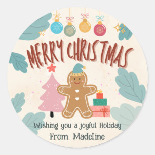 Pain d'épices mignon Noël Stickers