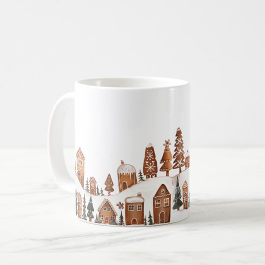 Pain d'épices Noël Ville Mug (Devant gauche)