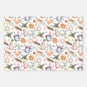 pain d'épices rustique feuilles de papier d'emball (Devant)