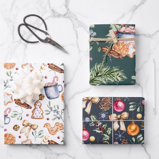 pain d'épices rustique feuilles de papier d'emball (Recto)