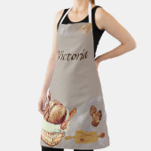 Pain Faisant Grand Tout Sur L'Imprimé Tablier (Insitu)
