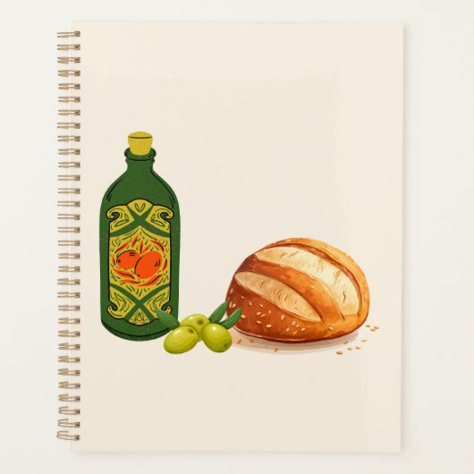 Pain minimal et huile d'olive (Devant)