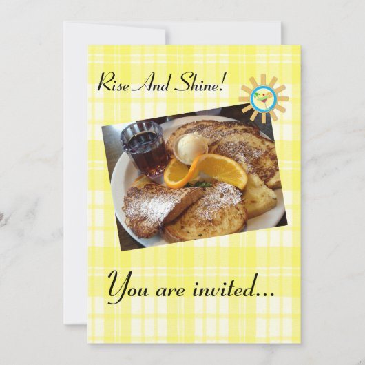 Pain perdu - Invitation personnalisée pour le peti (Devant)