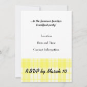 Pain perdu - Invitation personnalisée pour le peti (Dos)