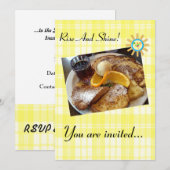 Pain perdu - Invitation personnalisée pour le peti (Devant / Derrière)