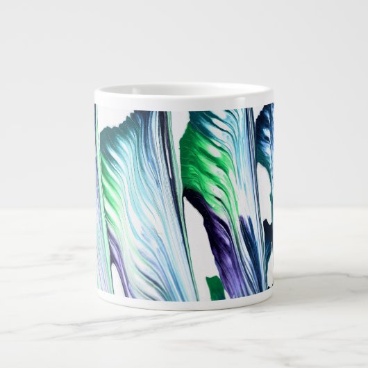 Pain Remover 1 Purple Green Abstract Drink Mug (Devant)