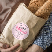 Pain rose rétro Pain Ingrédients Super Étiquette