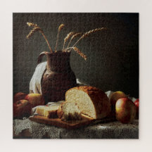 Pain rustique et fruits | Puzzle de still life