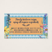 Pain rustique fleurs de pain dentelle boulangerie (Dos)