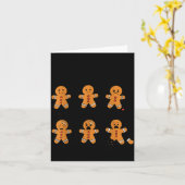 Pain Scale Funny Gingerbread Man Christmas Nurse H Kaart (Gele Bloem)