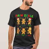 Pain Scale Funny Gingerbread Man Christmas Nurse H T-shirt (Voorkant)