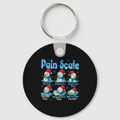 Pain Scale Snowman Healthcare Worker Pain Essment Sleutelhanger (Voorkant)
