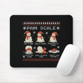 Pain Scale Snowman Pain Essment Trauma Nurse Ugly Muismat (Met muis)