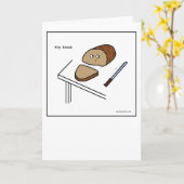 Pain tordu - carte de voeux (Fleur jaune)