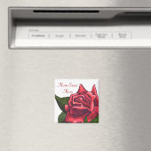 Painé Rouge Rose Maman Sweet Maman Magnet (In Situ (Lave-vaisselle))