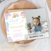 Paint Anniversaire Invitation avec photo