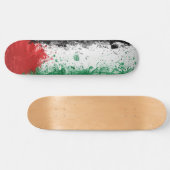 Paint Art Grunge Palestine Flag Skateboard (Horizontaal)