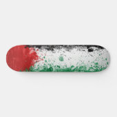 Paint Art Grunge Palestine Flag Skateboard (Horizontaal)