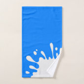 Paint bleu azur blanc (Serviette à main)