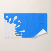 Paint bleu azur blanc (Serviette à main)
