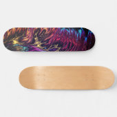 Paint brossé Abstrait Couleurs Flaming Skateboard (Horz)