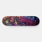 Paint brossé Abstrait Couleurs Flaming Skateboard (Horz)
