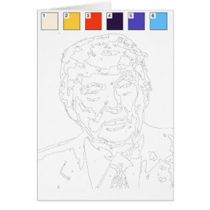 Paint by Numbers Card : Donald Trump 2