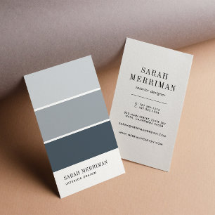 Paint Chip Editable Color Interior Designer Visitekaartje