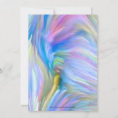 Paint Chip Genre Révéler Pink Blue Invitation (Dos)