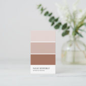 Paint Chip | Warm Terracotta Home Interior Design Visitekaartje (Staand voorkant)