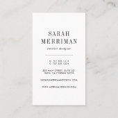 Paint Chip | Warm Terracotta Home Interior Design Visitekaartje (Achterkant)