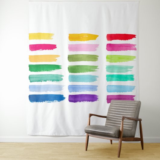 Paint Dabs Tapestry Wandkleed (In situ)