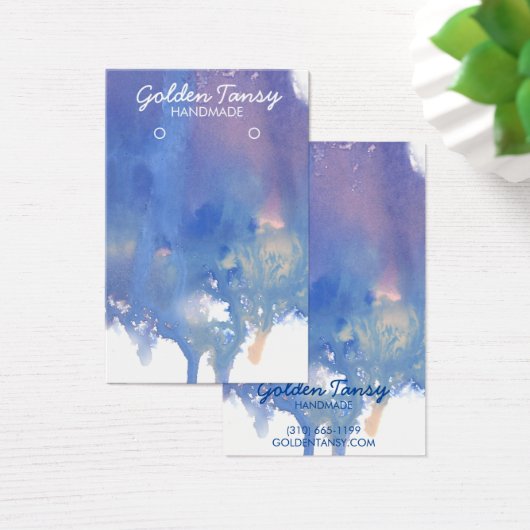 Paint Drip die Ketting-juwelen-beeldschermkaart ve Visitekaartje (Bureau)
