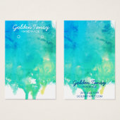 Paint Drip die Ketting-juwelen-beeldschermkaart ve Visitekaartje (Voorkant /achterkant)