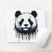 Paint Drip Panda Muismat (Met muis)