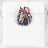Paint Horse Christmas Sticker (Sac)