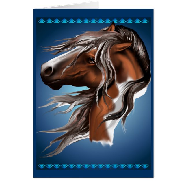 Paint Horse Face-kaart (Voorkant)