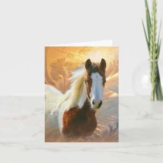 Paint Horse Gold Bedankt kaarten (Voorkant)