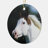 Paint Horse Headshot 3 Keramisch Ornament (Links)