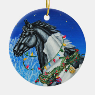 Paint Horse kerstversiering Keramisch Ornament