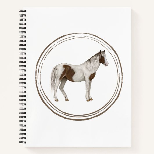 Paint Horse Notebook Notitieboek (Voorkant)