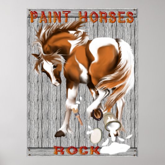Paint Horses Rock poster (Devant)
