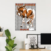Paint Horses Rock poster (Bureau à domicile)