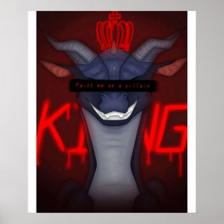 Paint me as a villain Darkstalker Wings of Fire Cl Poster