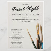 Paint Night Fundraiser Flyer (Voorkant)