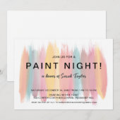 Paint Night Vrijgezellenfeest Kaart (Voorkant / Achterkant)